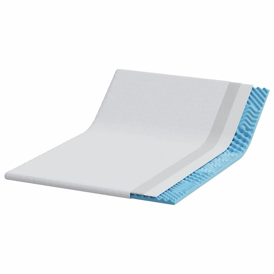 Surmatelas Blanc 160 x 200 cm Tissu Jacquard - 4