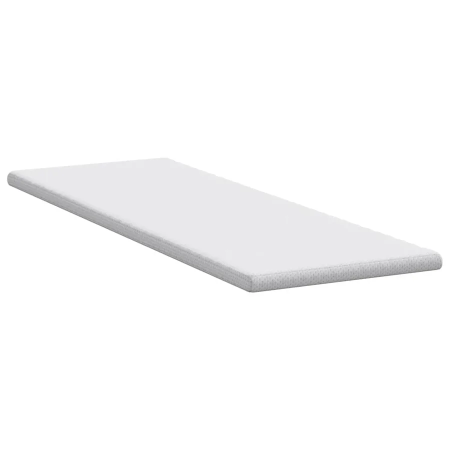 Surmatelas Blanc 80 x 200 cm Tissu Jacquard - 5