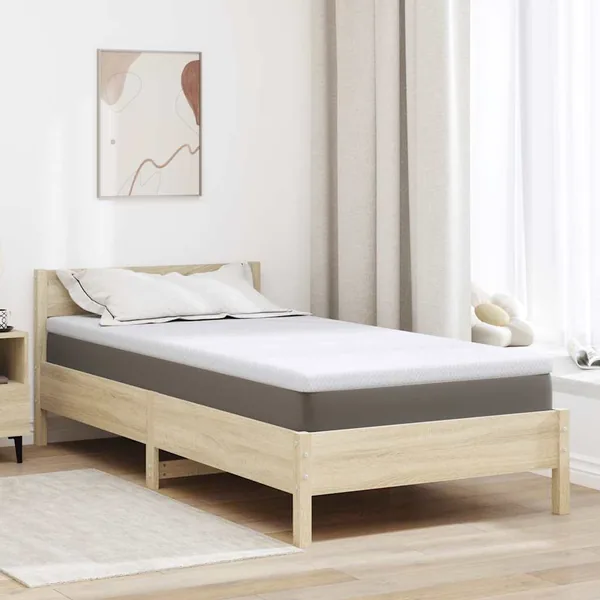 Surmatelas en mousse à mémoire 90 x 200 cm Thick Doux Blanc