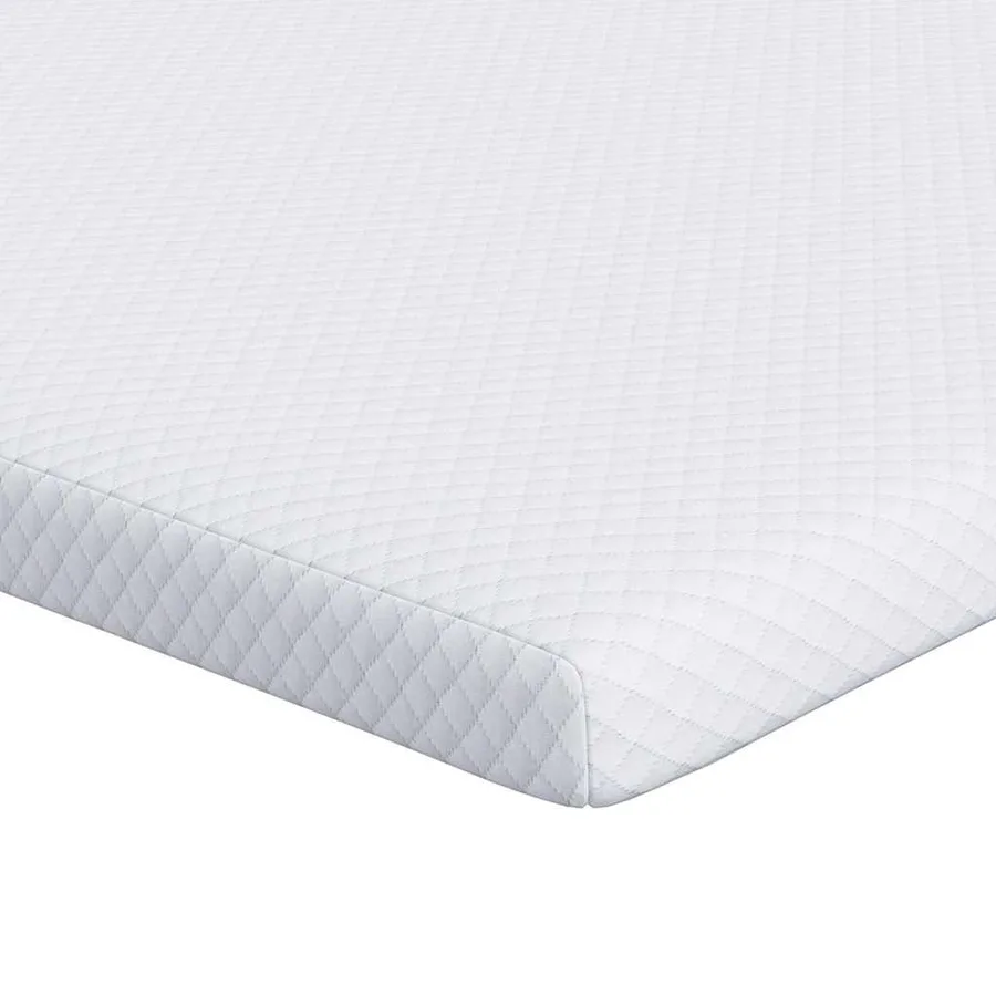 Surmatelas en mousse à mémoire 90 x 200 cm Thick Doux Blanc - 2