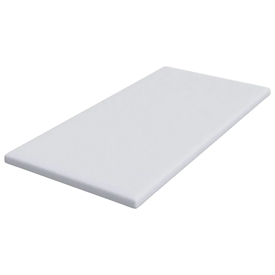 Surmatelas en mousse à mémoire 90 x 200 cm Thick Doux Blanc - 4