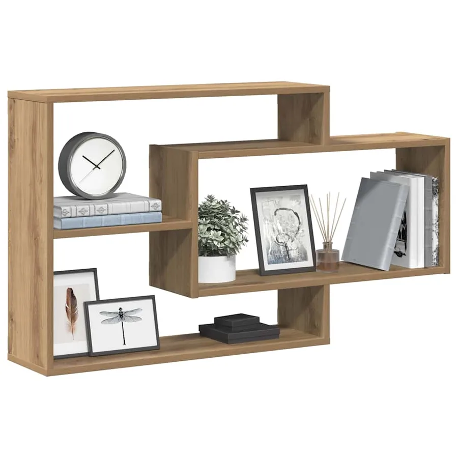 Étagère murale chêne artisanal 104x20x58,5 cm bois d'ingénierie - 3