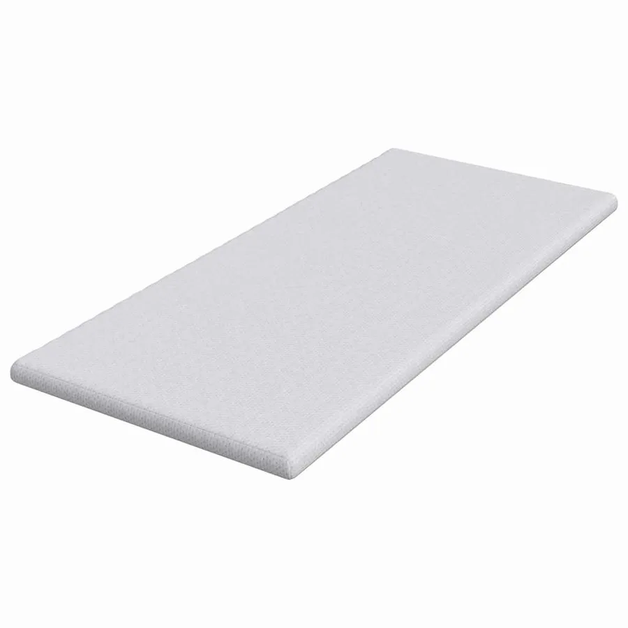 Surmatelas Blanc 100 x 200 cm Tissu Jacquard - 4