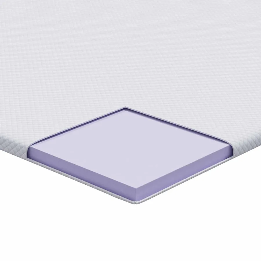 Surmatelas en mousse à mémoire 140 x 200 cm Thick Doux Blanc - 11