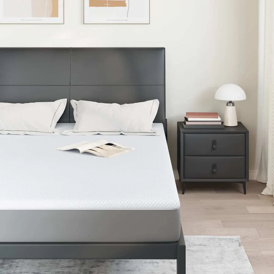 Surmatelas en mousse à mémoire 140 x 200 cm Thick Doux Blanc - 3