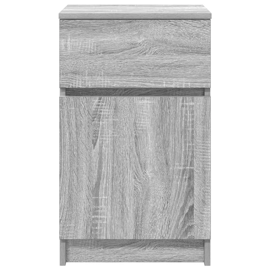 Table de chevet sonoma gris 39x35x65 cm bois d’ingénierie - 6