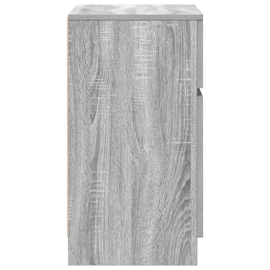 Table de chevet sonoma gris 39x35x65 cm bois d’ingénierie - 7