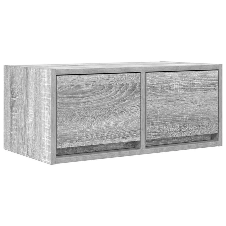Meuble TV sonoma gris 60x31x25,5 cm bois d'ingénierie - 2