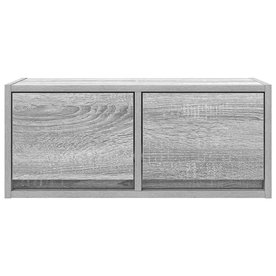 Meuble TV sonoma gris 60x31x25,5 cm bois d'ingénierie - 5