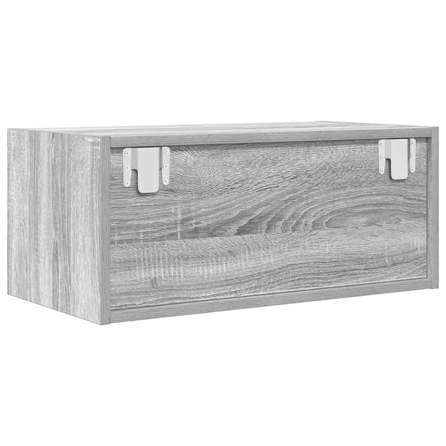 Meuble TV sonoma gris 60x31x25,5 cm bois d'ingénierie - 6