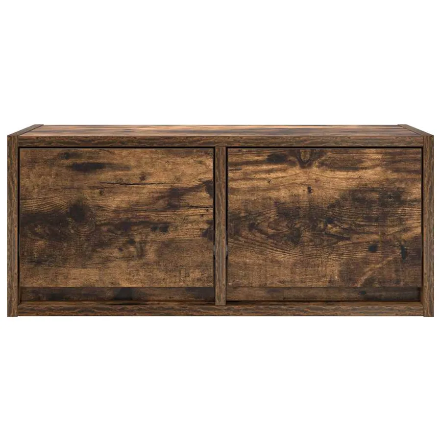 Meuble TV chêne fumé 60x31x25,5 cm bois d'ingénierie - 5
