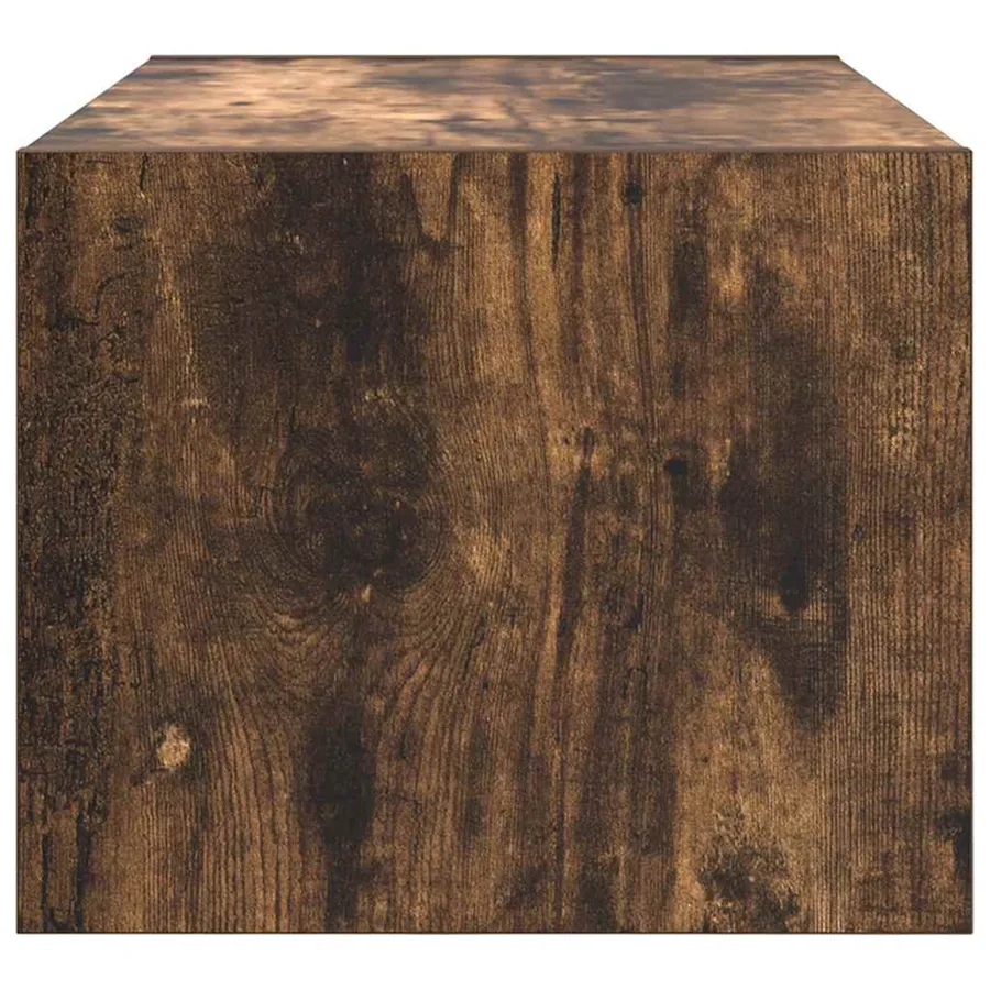 Meuble TV chêne fumé 60x31x25,5 cm bois d'ingénierie - 7