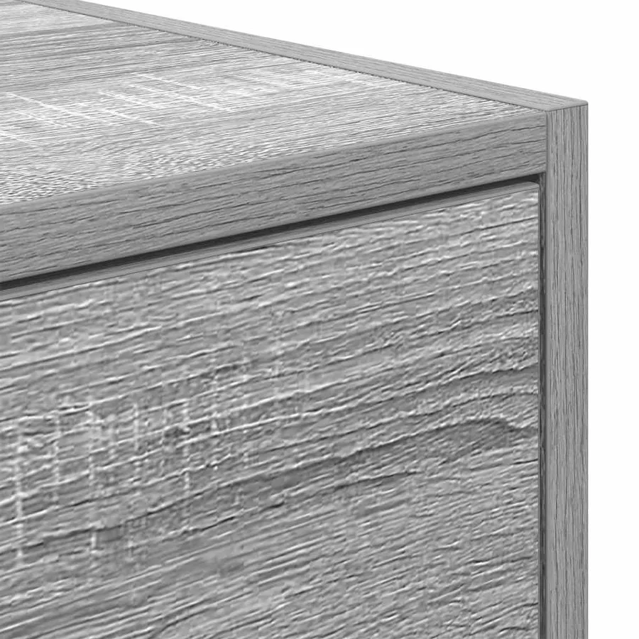 Meuble TV sonoma gris 80x31x25,5 cm bois d'ingénierie - 10