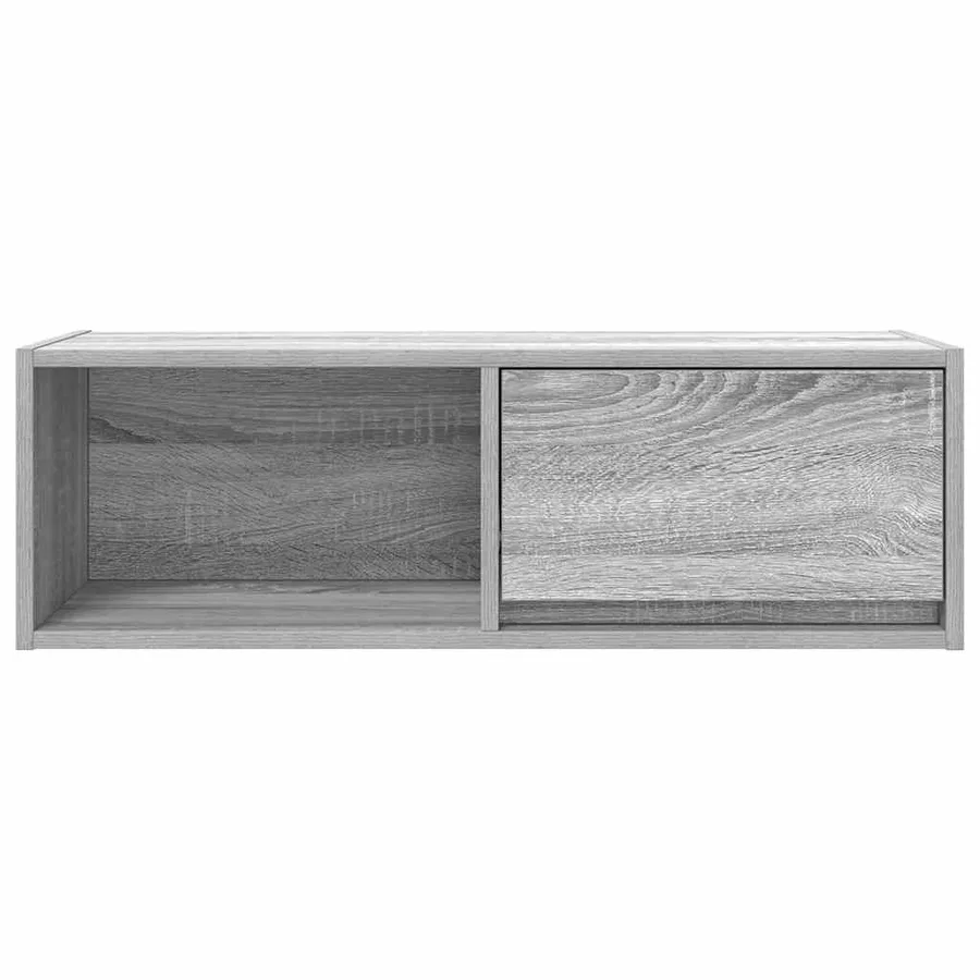 Meuble TV sonoma gris 80x31x25,5 cm bois d'ingénierie - 6
