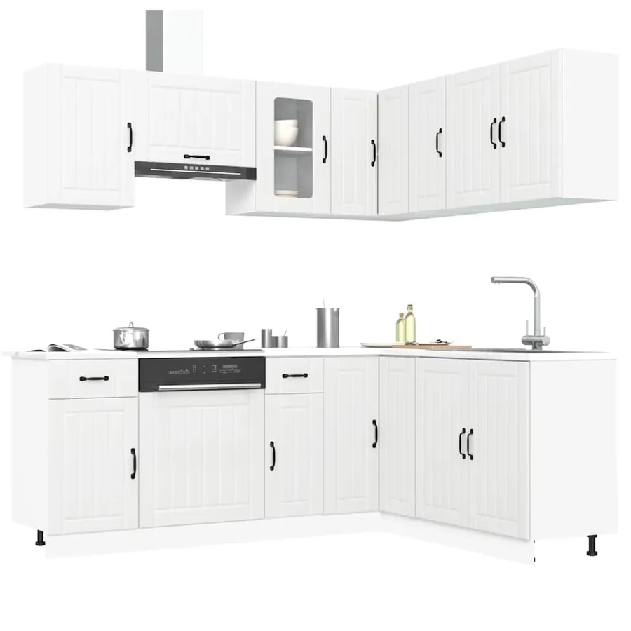Ensemble d'armoires de cuisine 11 pcs Lucca bois d'ingénierie