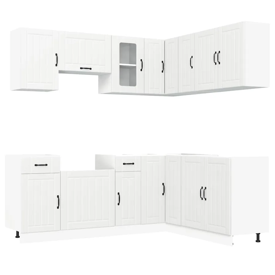 Ensemble d'armoires de cuisine 11 pcs Lucca bois d'ingénierie - 2