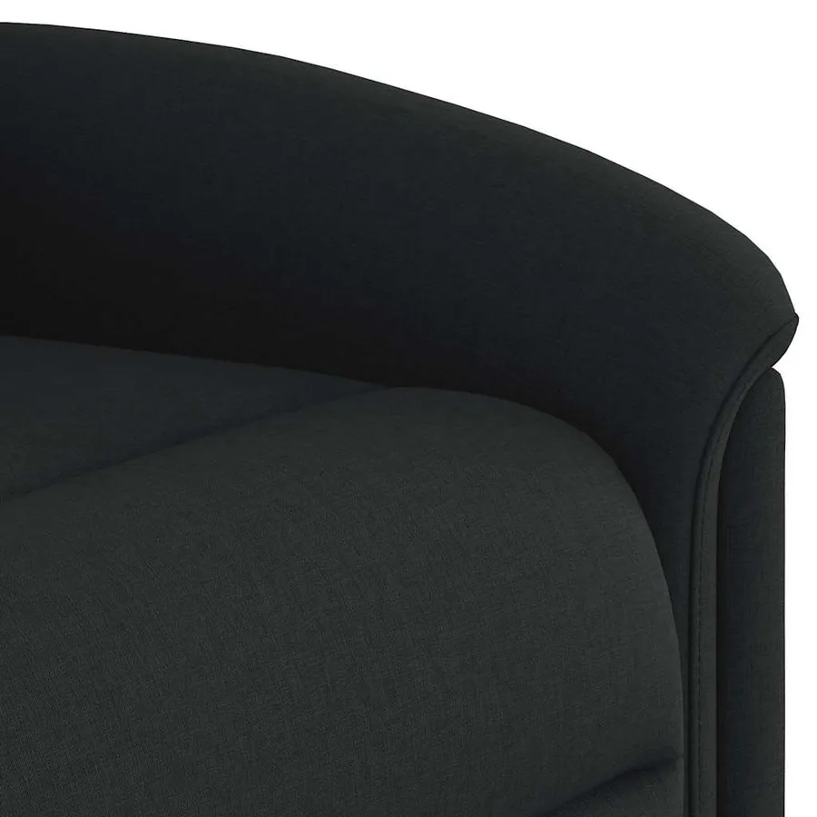 Fauteuil inclinable Noir Tissu - 8