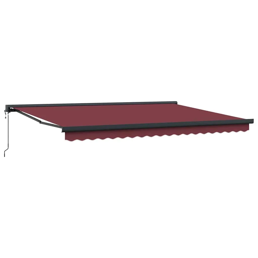 Auvent rétractable automatique bordeaux 450x300 cm - 2