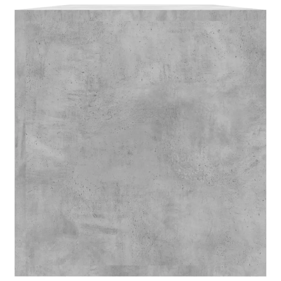 Boîte de rangement de vinyles Gris béton 71x34x36 cm - 7
