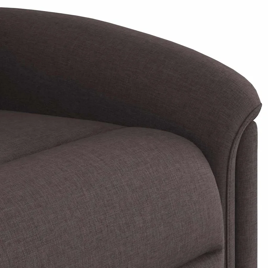 Fauteuil inclinable électrique marron foncé tissu - 13