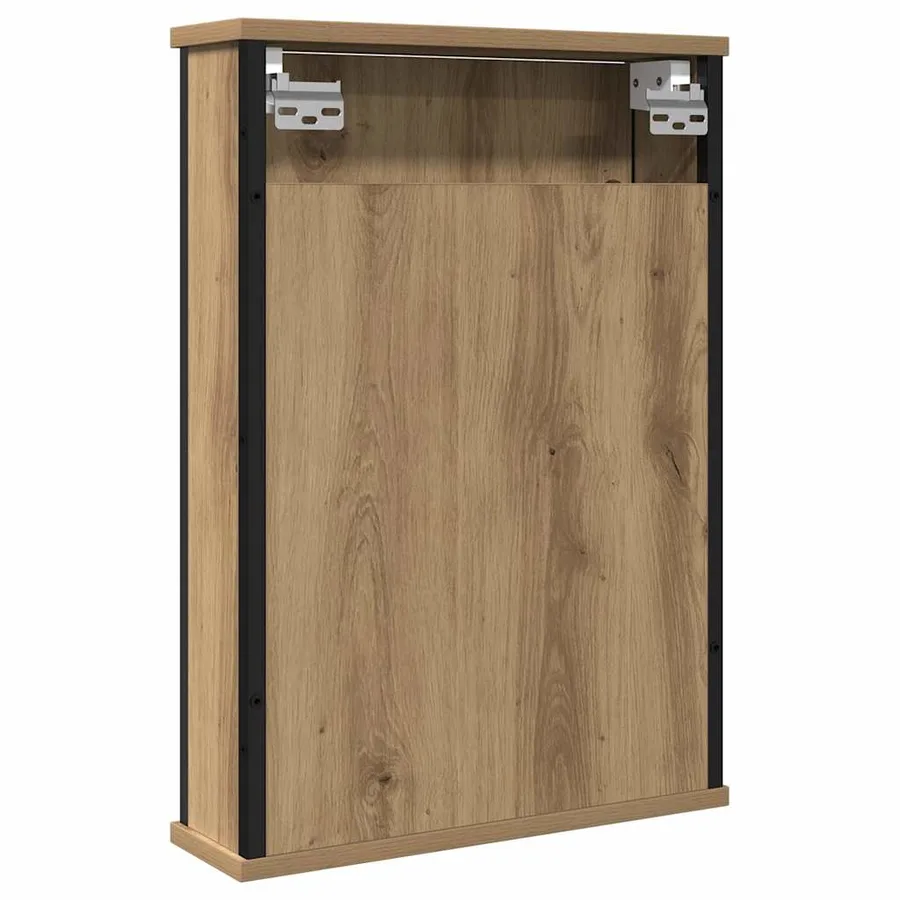 Armoire à miroir de salle de bain chêne artisanal 42x12x60 cm - 6