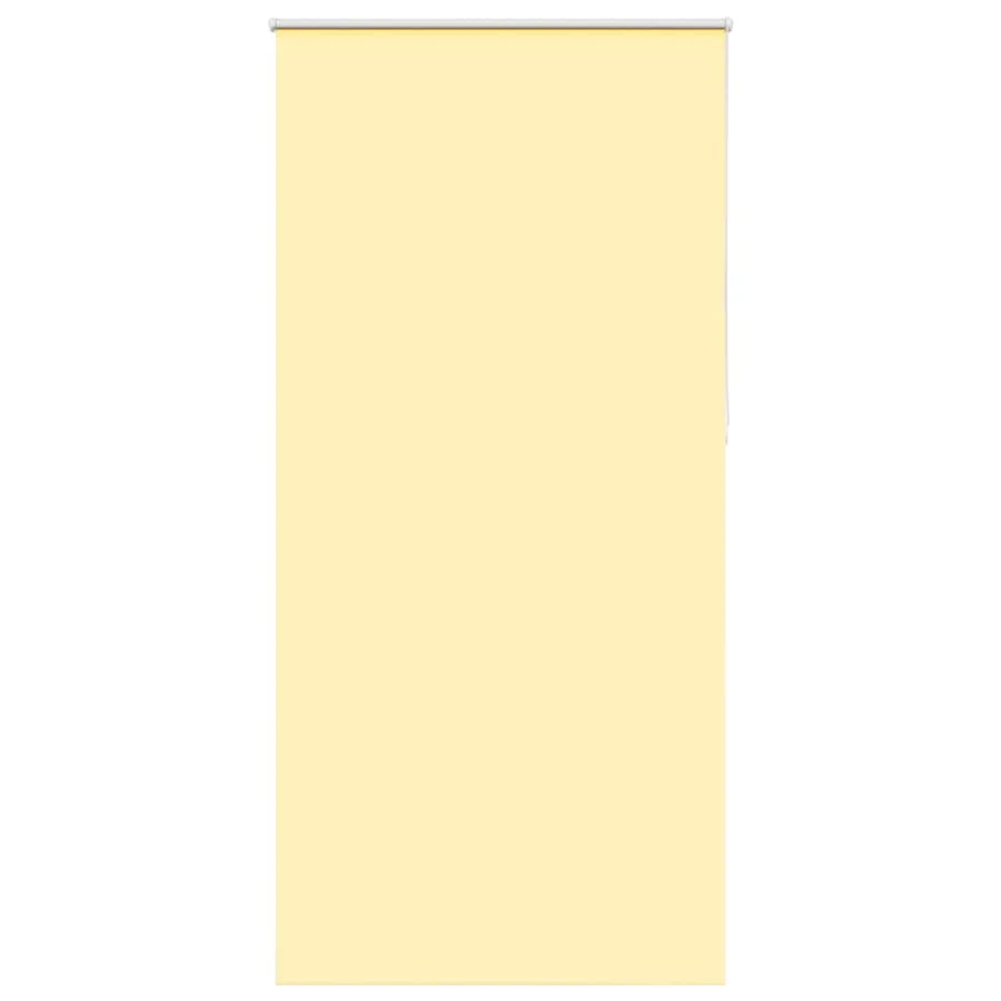 Store enrouleur occultant jaune largeur du tissu 105,7 cm