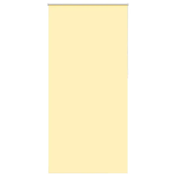 Store enrouleur occultant jaune largeur du tissu 105,7 cm