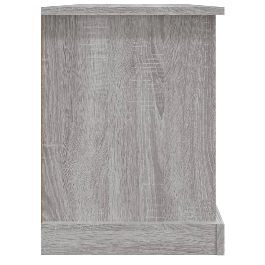 Meuble TV sonoma gris 99,5x35,5x48 cm bois d'ingénierie - 7