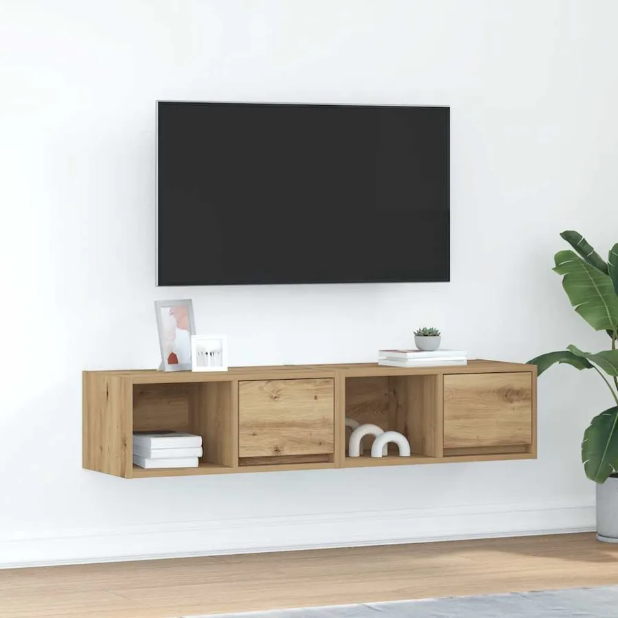 Meubles TV 2 pcs chêne artisanal 60x31x25,5cm bois d'ingénierie
