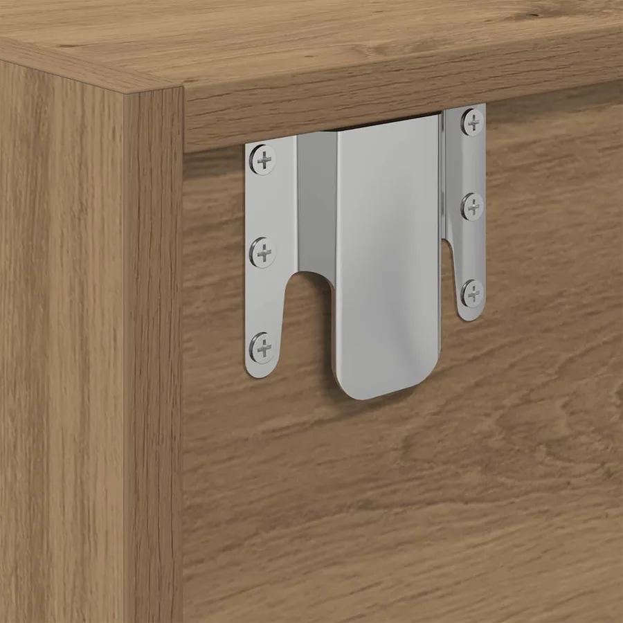 Meubles TV 2 pcs chêne artisanal 60x31x25,5cm bois d'ingénierie - 12