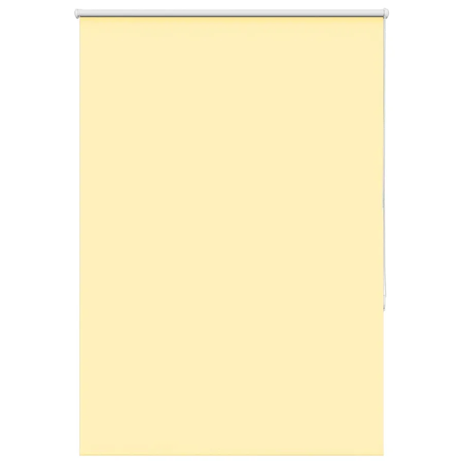 Store enrouleur occultant jaune largeur du tissu 90,7 cm