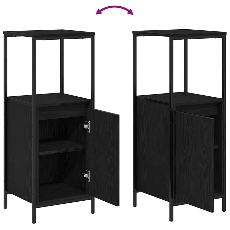 Ensemble de mobilier de salle de bain 5 pcs Chêne noir - 12