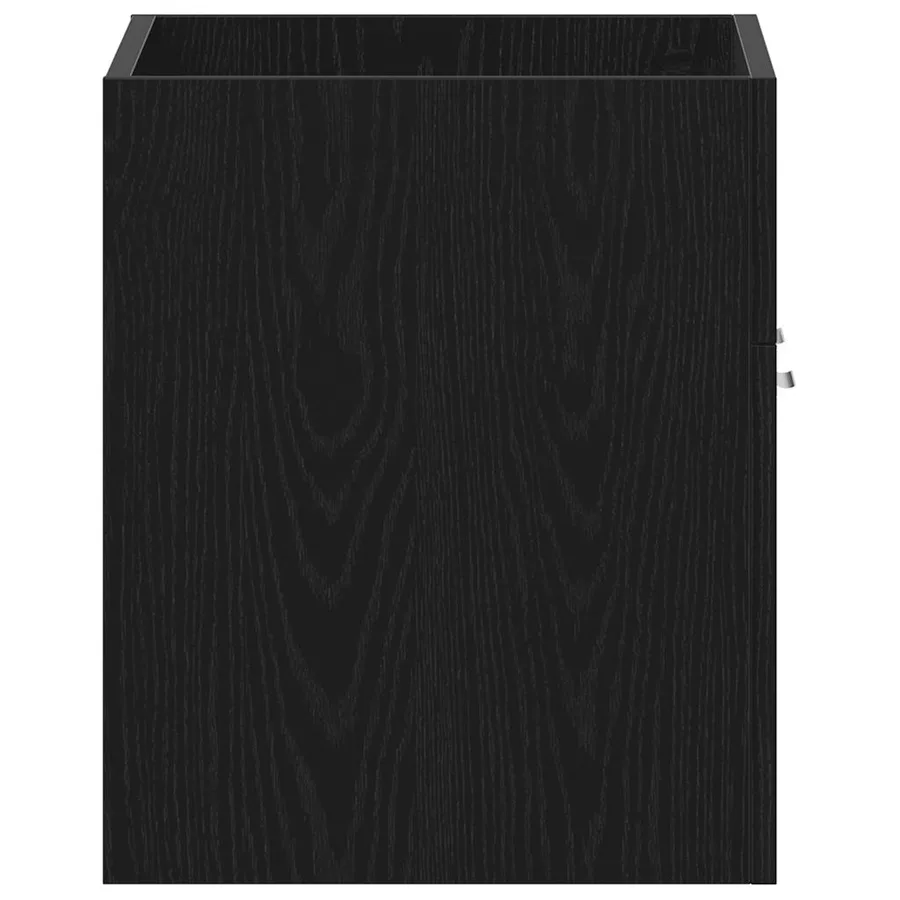 Meuble sous-vasque de salle de bain en chêne noir 60 x 38,5 x 46 cm bois d'ingénierie - 7