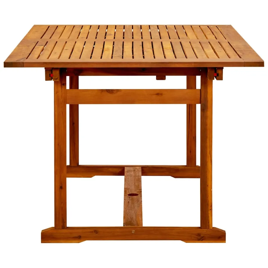Table à dîner de jardin (150-200)x100x75cm Bois d'acacia massif - 6