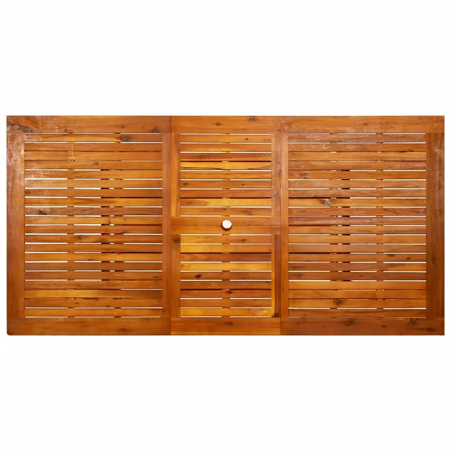 Table à dîner de jardin (150-200)x100x75cm Bois d'acacia massif - 7