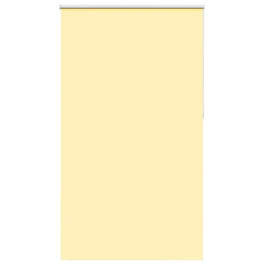 Store enrouleur occultant jaune largeur du tissu 116,6 cm