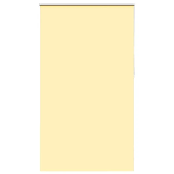 Store enrouleur occultant jaune largeur du tissu 116,6 cm