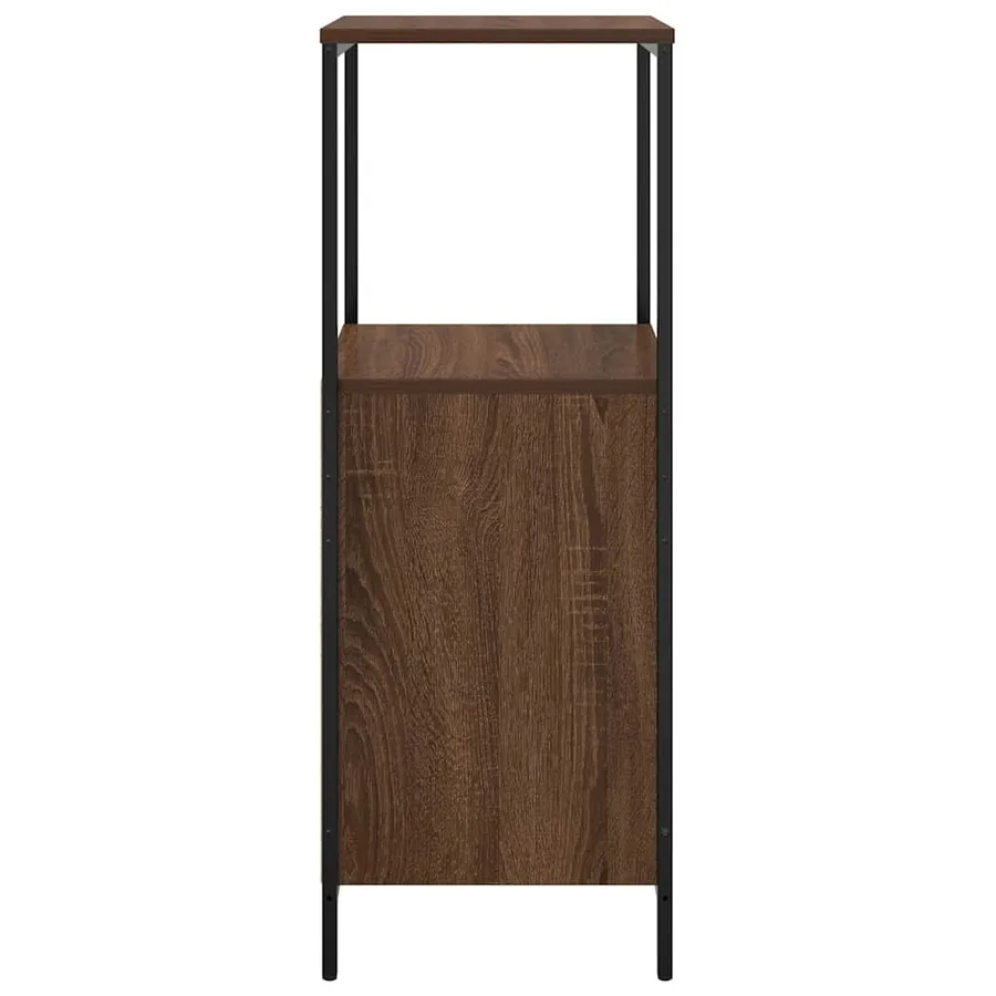 Meuble de salle de bain avec étagères chêne marron 36x35x95 cm - 7