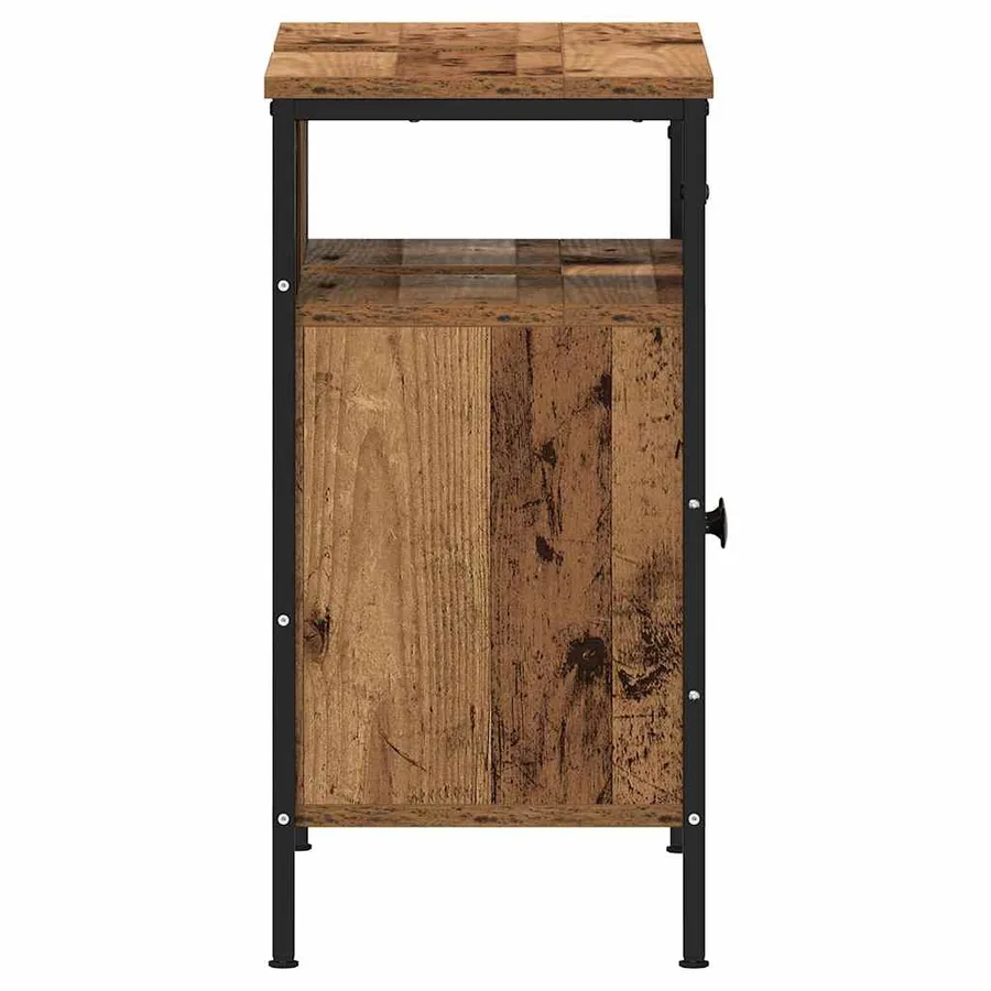 Armoire lavabo de salle de bain vieux bois 60x30x60 cm - 7