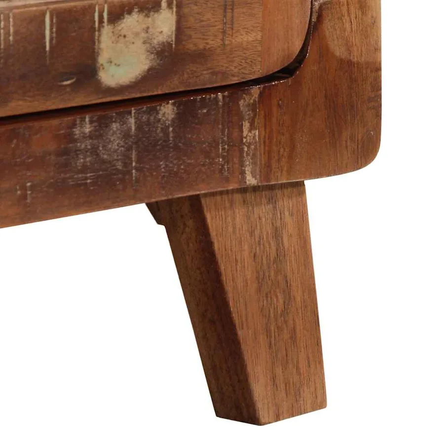 Meuble TV 105x46x32 cm Bois massif de récupération - 8