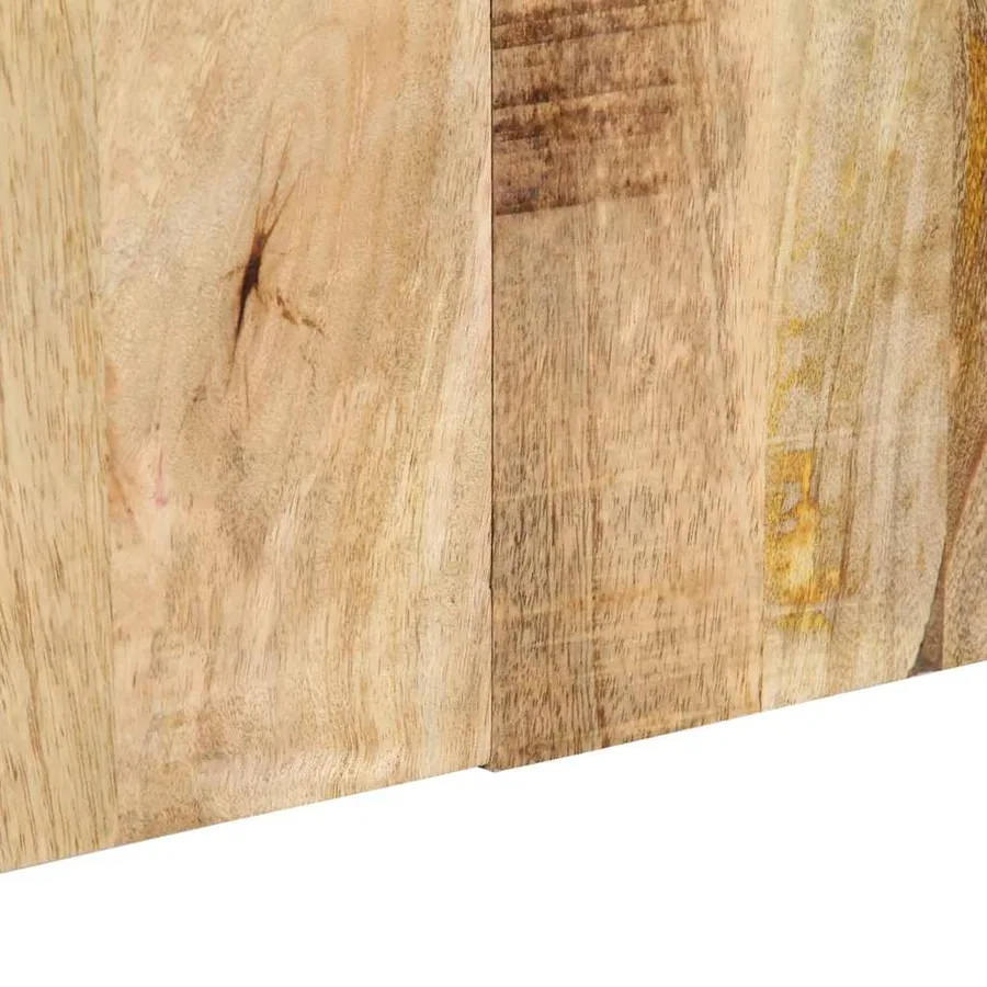 Tête de lit 160 cm bois de manguier brut massif - 7