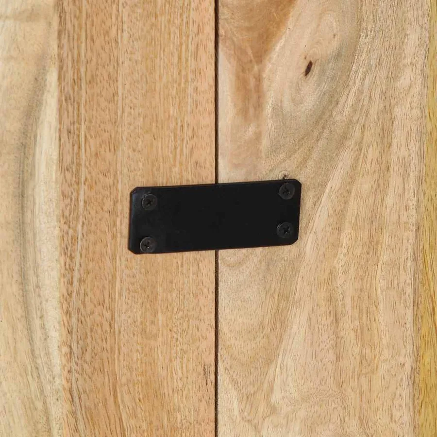 Tête de lit 160 cm bois de manguier brut massif - 9