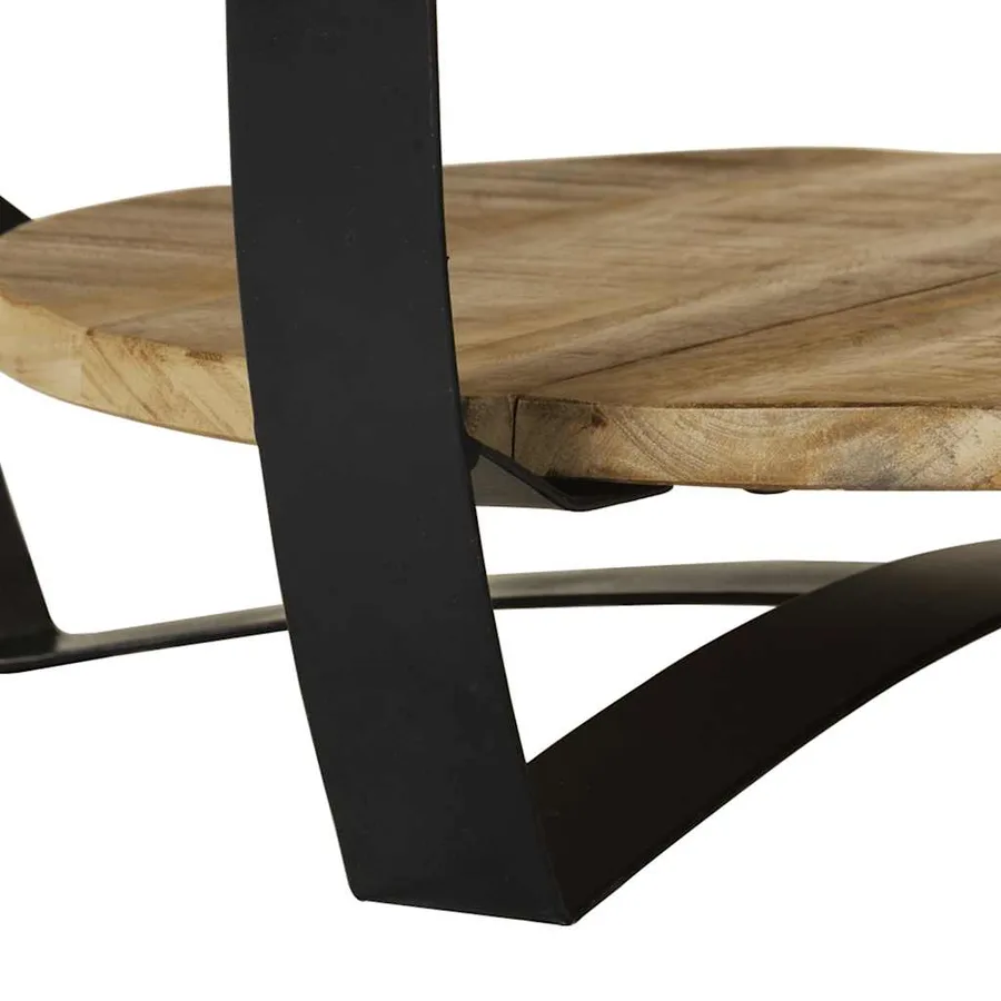 Table basse Bois massif de manguier brut 65x32 cm - 10