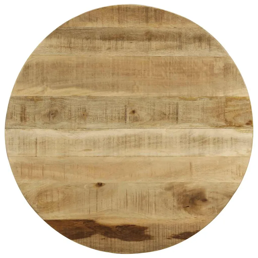 Table basse Bois massif de manguier brut 65x32 cm - 8