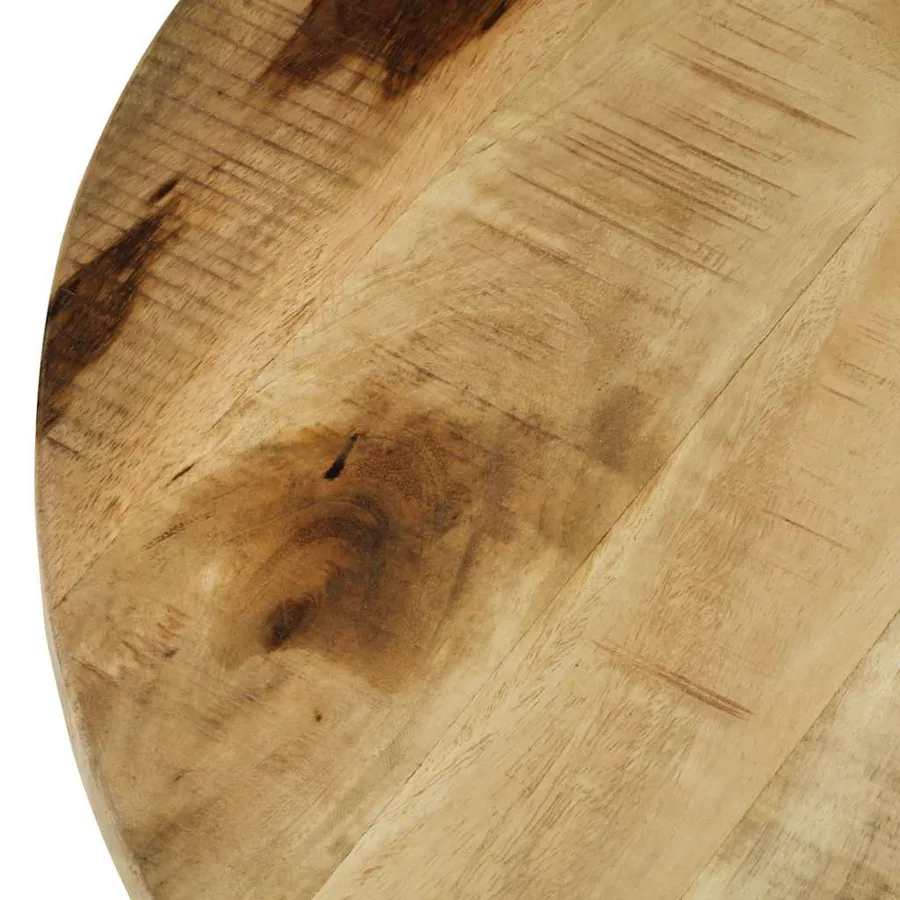Table basse Bois massif de manguier brut 65x32 cm - 9