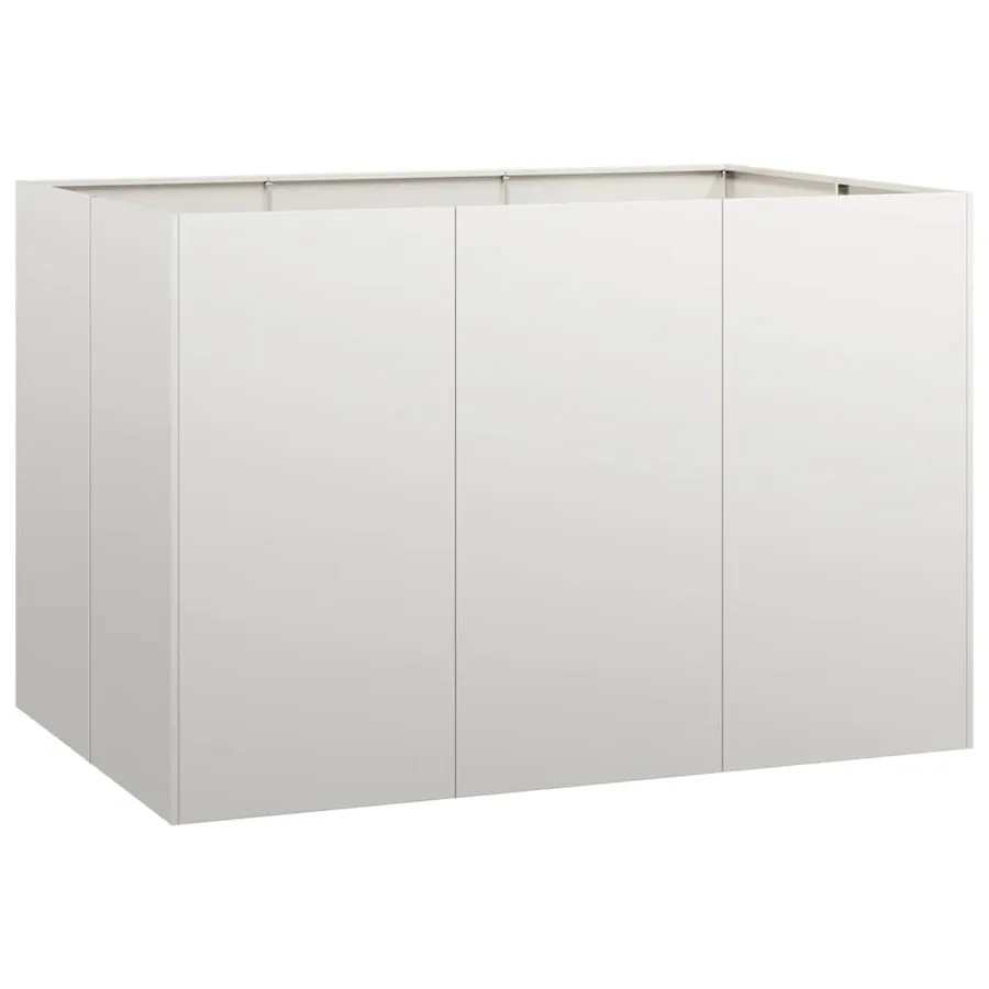 Jardinière 120x80x80 cm acier inoxydable - 2