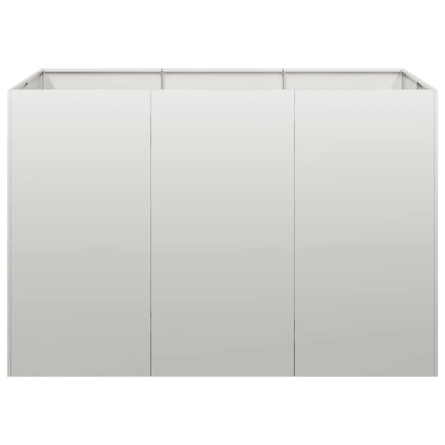 Jardinière 120x80x80 cm acier inoxydable - 4