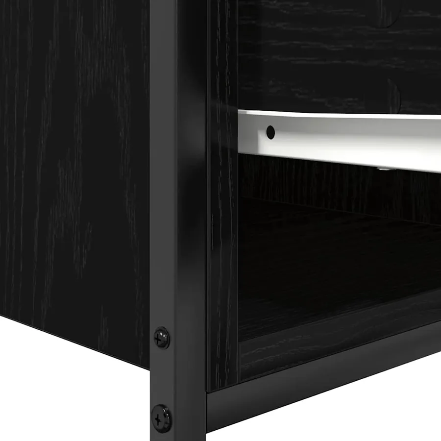 Meuble sous-vasque avec tiroirs chêne noir 90x34,5x60 cm - 13
