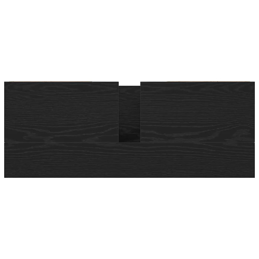 Meuble sous-vasque avec tiroirs chêne noir 90x34,5x60 cm - 9