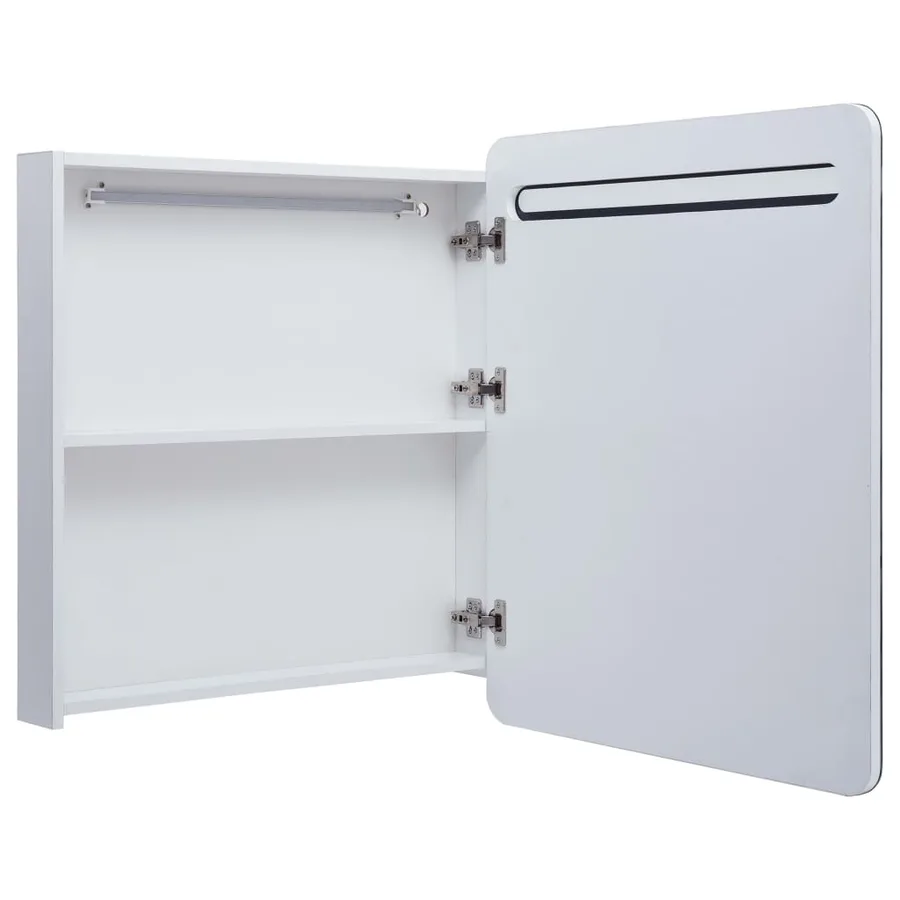 Armoire de salle de bain à miroir LED 68x9x80 cm - 5